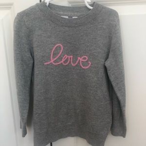 Gap girls Love Sweater size XS